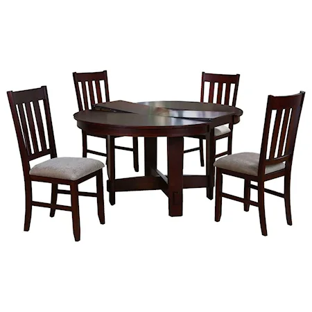 Aaron Dining Table and Four Chairs