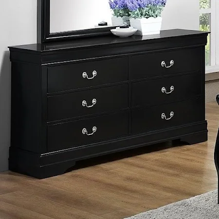 Louis Philippe Dresser in Black Finish