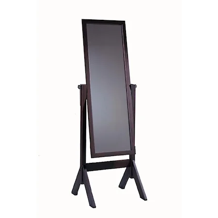 Wood Cheval Floor Mirror