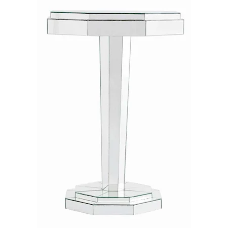 Sabrina Mirrored Pedestal Table