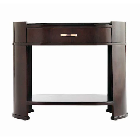 Rosemont Glass Top Nightstand