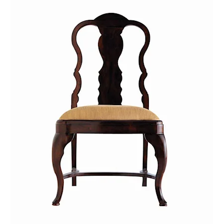 Byram Queen Anne Side Chair with a Fabric Seat