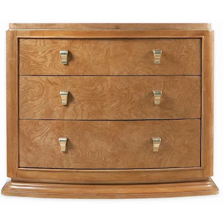Three Drawer Wood Top  Bachelor's Chest