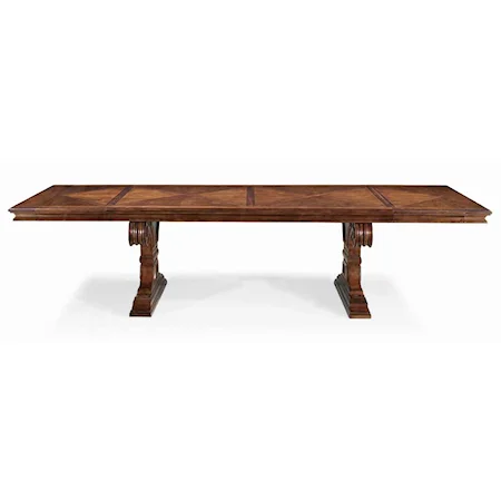 Rectangular Double Pedestal Dining Table