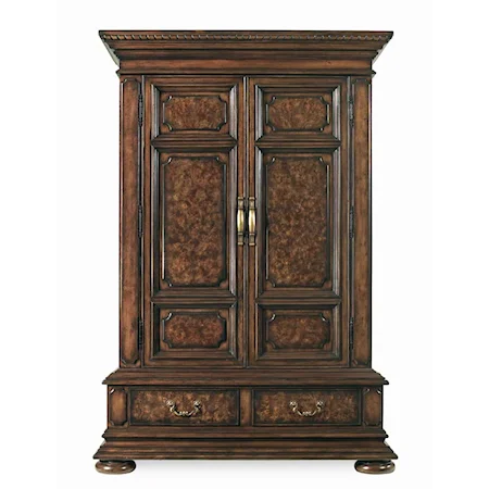 Armoire Two Door Deck and Two Drawer Base