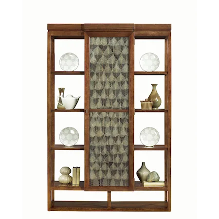 Wood-Framed Display Curio