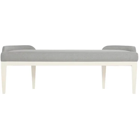Transitional Upholstered Bench with Customizable Fabric