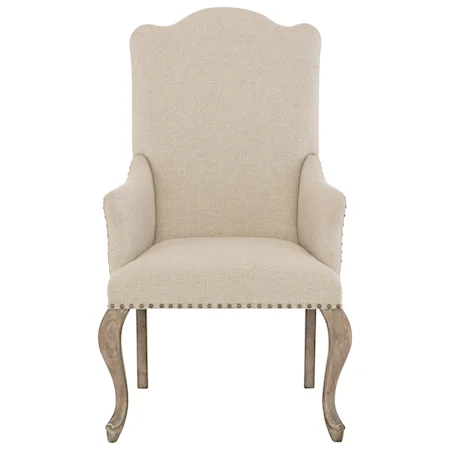 Upholstered Arm Chair with Nailhead Trim