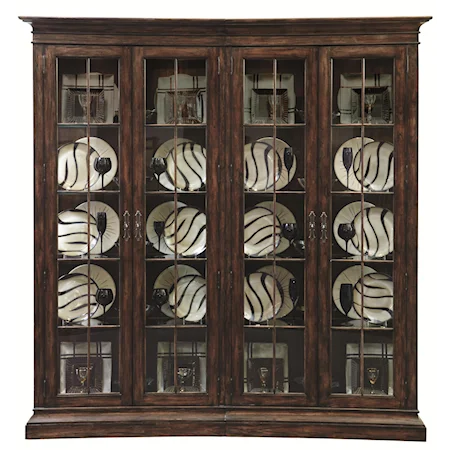 2-Piece Bunching Curio Set with Touch Halogen Lights
