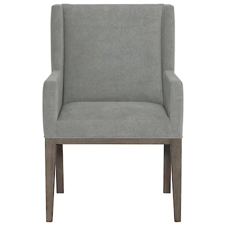 Customizable Transitional Upholstered Arm Chair