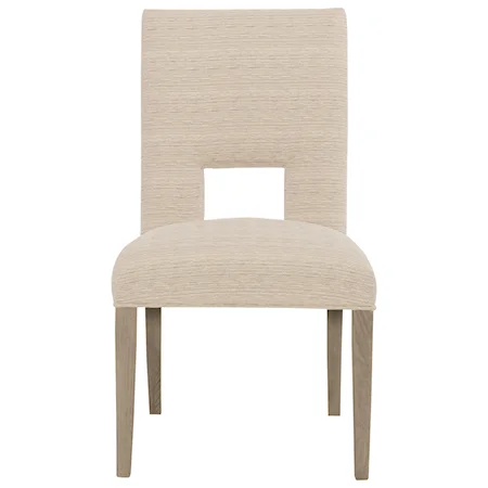 Upholstered Side Chair with Tapered Legs