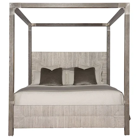 King Woven Abaca Canopy Bed