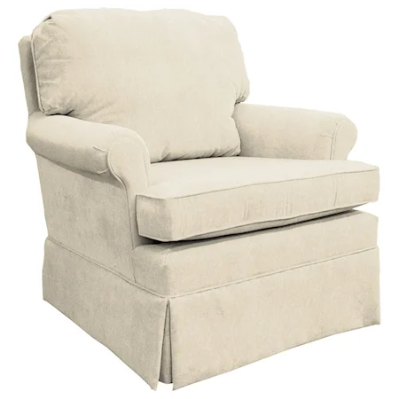 Classic Swivel Rocking Club Chair