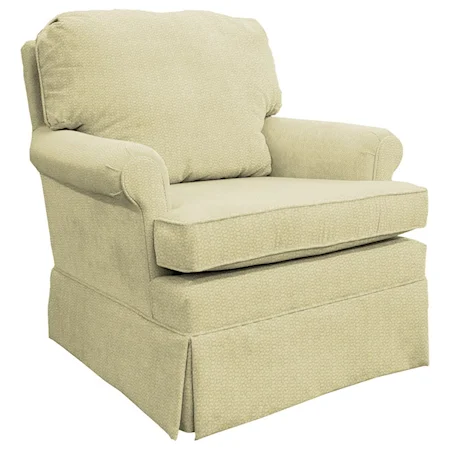 Classic Swivel Rocking Club Chair