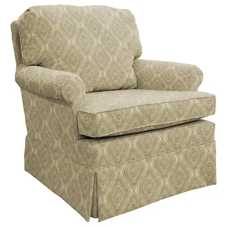 Classic Swivel Rocking Club Chair