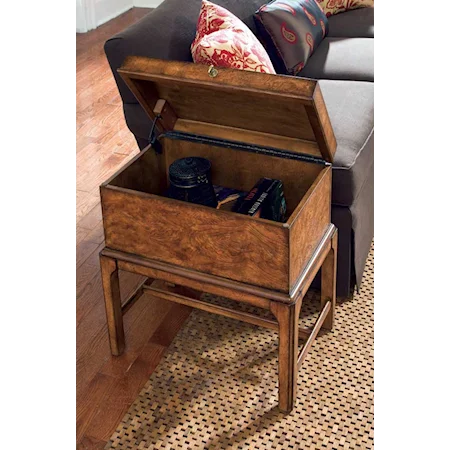 Box on Stand End Table