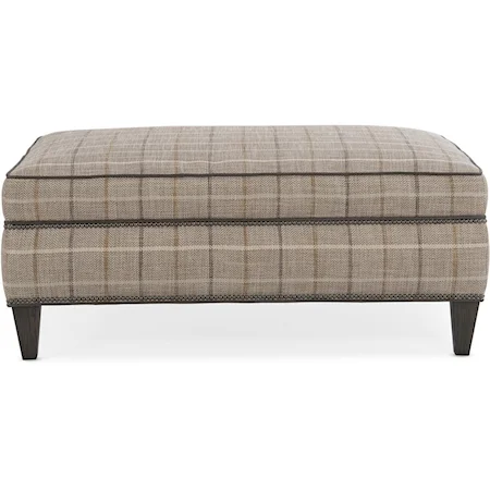 Transitional Customizable Ottoman