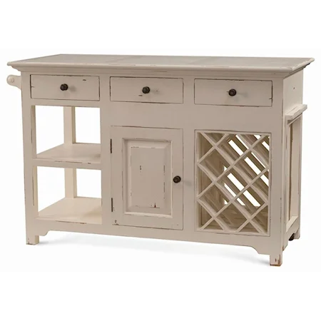 Napa Kitchen Island with Pullout Table