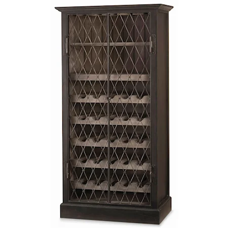 Sanoma Wine Cabinet with Metal Doors