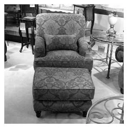 36" Traditional Chair and Ottoman
