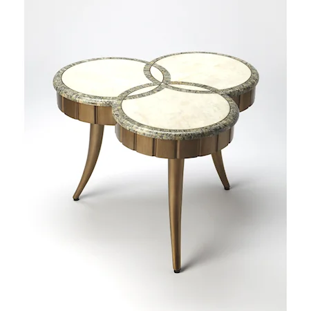 Borromeo Fossil Stone Cocktail Table