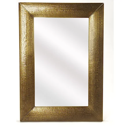 Lehigh Hammered Gold Wall Mirror