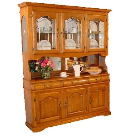 60 Inch Three Bay China Cabinet