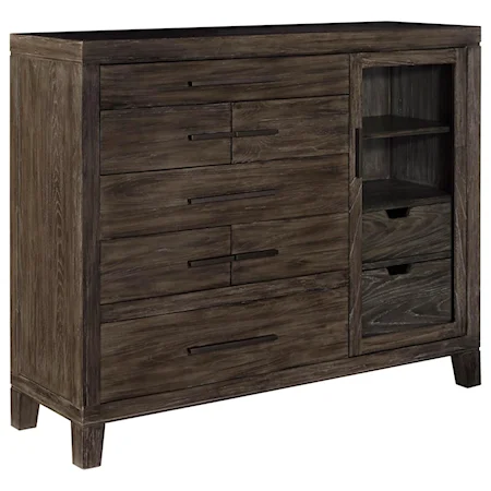 Dressing Chest with Glass Door