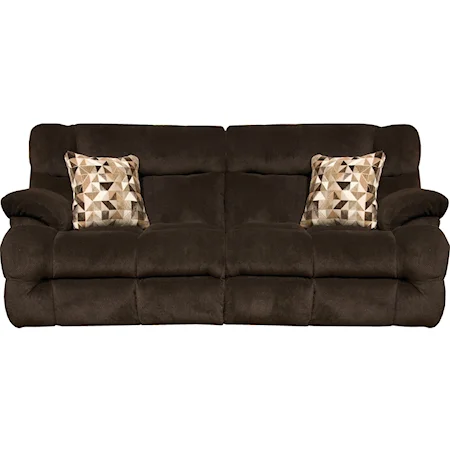 Lay Flat Reclining Sofa with Power Headrest and Power Lumbar Support