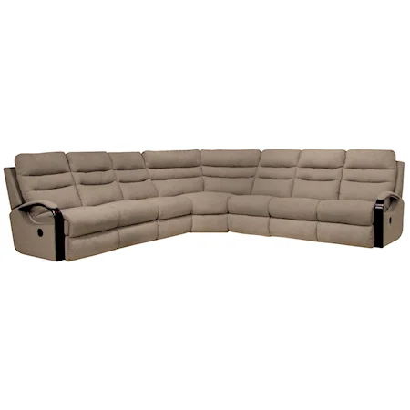 3-Piece Reclining Sectional with Sleeper