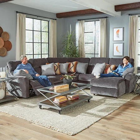 Power Reclining Sectional with Chaise