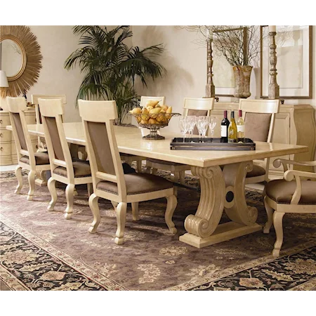 Rectangular Dining Table w/ Stretcher