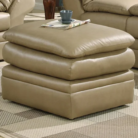 Leather Ottoman