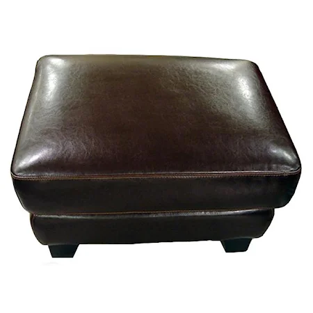 Leather Ottoman