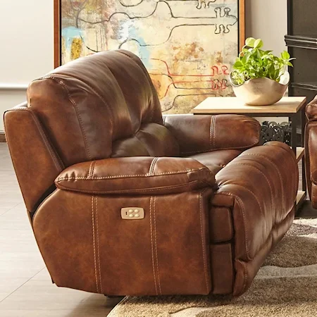 Dual Power Motion Loveseat with Power Headrests