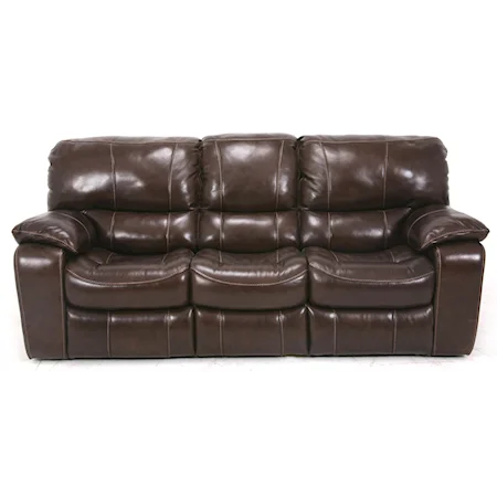 Reclining Sofa With Plush Pillow Arms