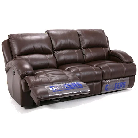 Casual Reclining Sofa with Bustle Back