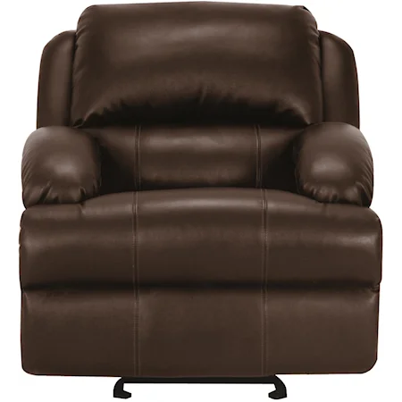 Casual Glider Recliner with Bustle Back