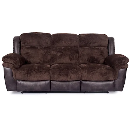 Dual Two Tone Reclining Sofa