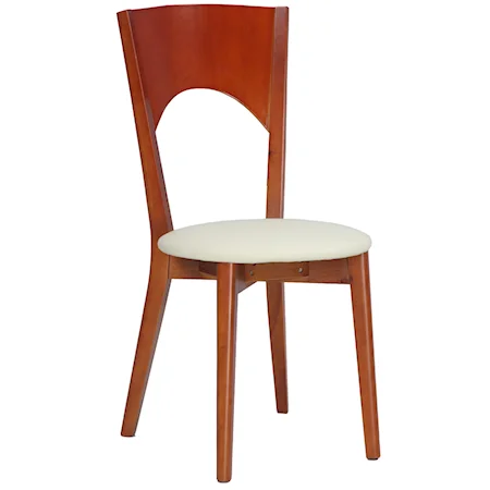 Casual Solid Maple Dining Side Chair