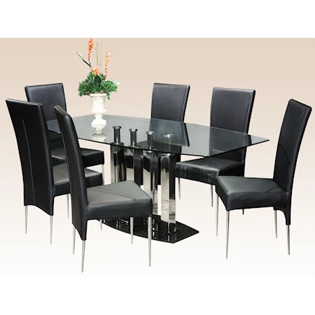 7 Piece Table and Chair Set