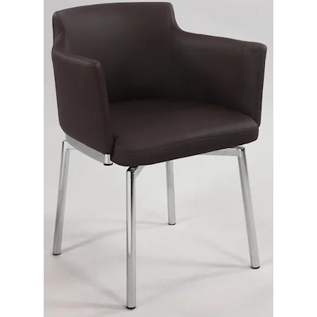Club Style Swivel Arm Chair