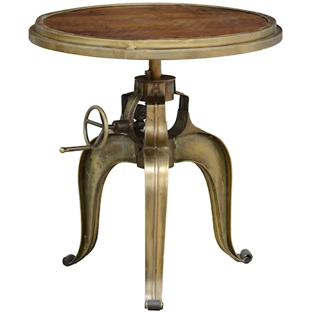 Medium Brown Crank Pub Table