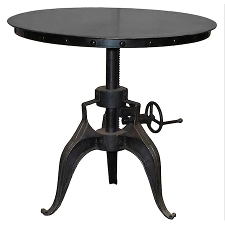 Adjustable Iron Crank Table