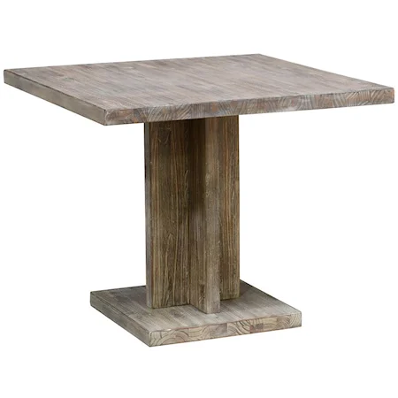 Rectangular Single Pedestal Dining Table