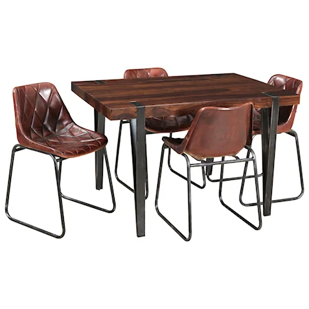 Mid-Century Modern Table and Side Chair Set