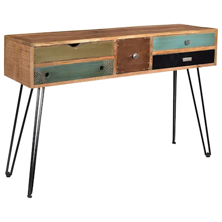 Brisbane Five Drawer Console Table