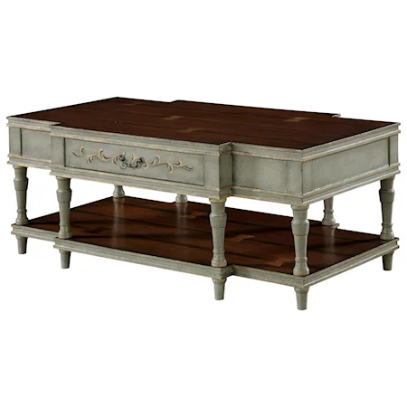 Charleston One Drawer Cocktail Table