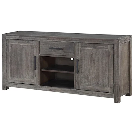 Transitional Credenza with Center Drawer