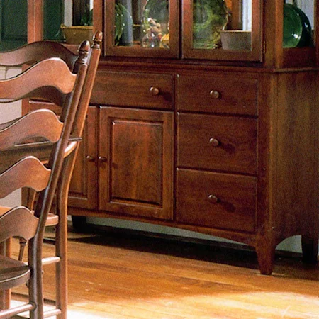 52" Four-Drawer Two-Door Buffet